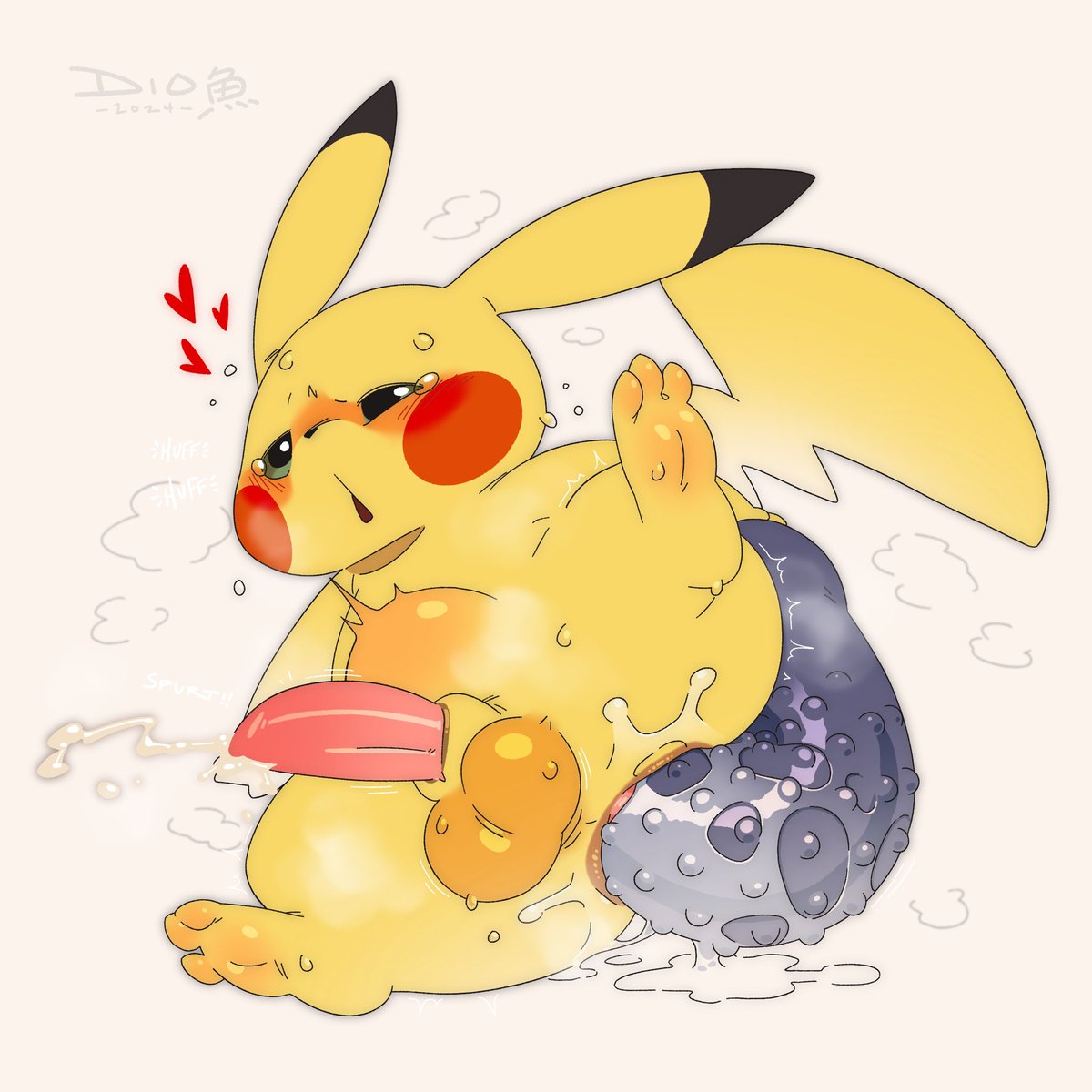 Dio_fishy's tweet photo. A shockingly well trained ’chu~⚡️💦 https://t.co/vgdACeHrlc