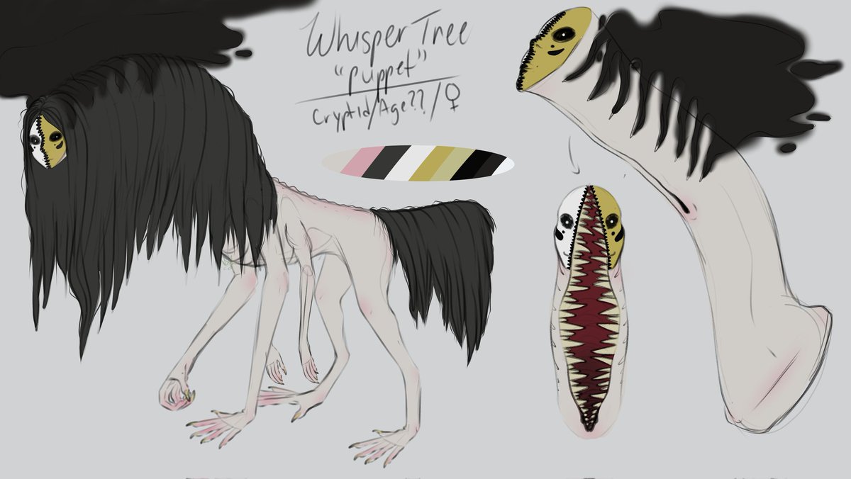 Is anyone willing to offer up a character for me to destroy and pulverize into a little horror?

Note these will be more detailed and horror based, likely to include some gore!

Some of my cryptid designs for reference!