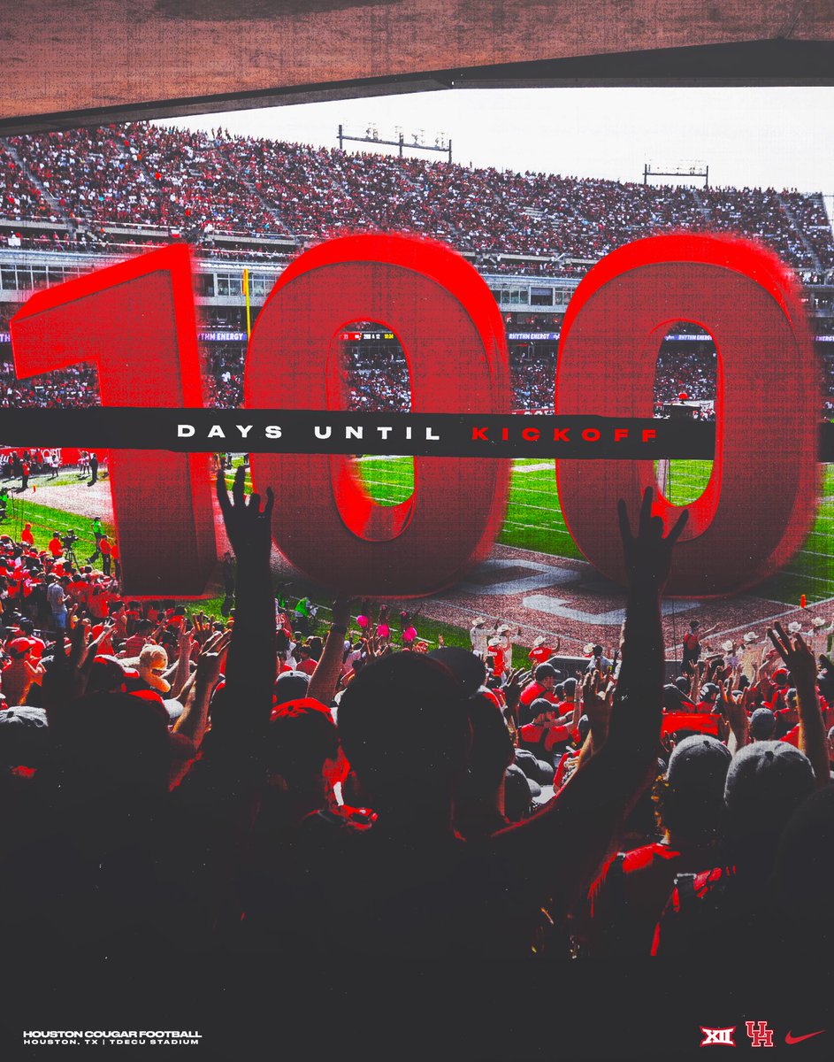 1️⃣0️⃣0️⃣ days #GoCoogs