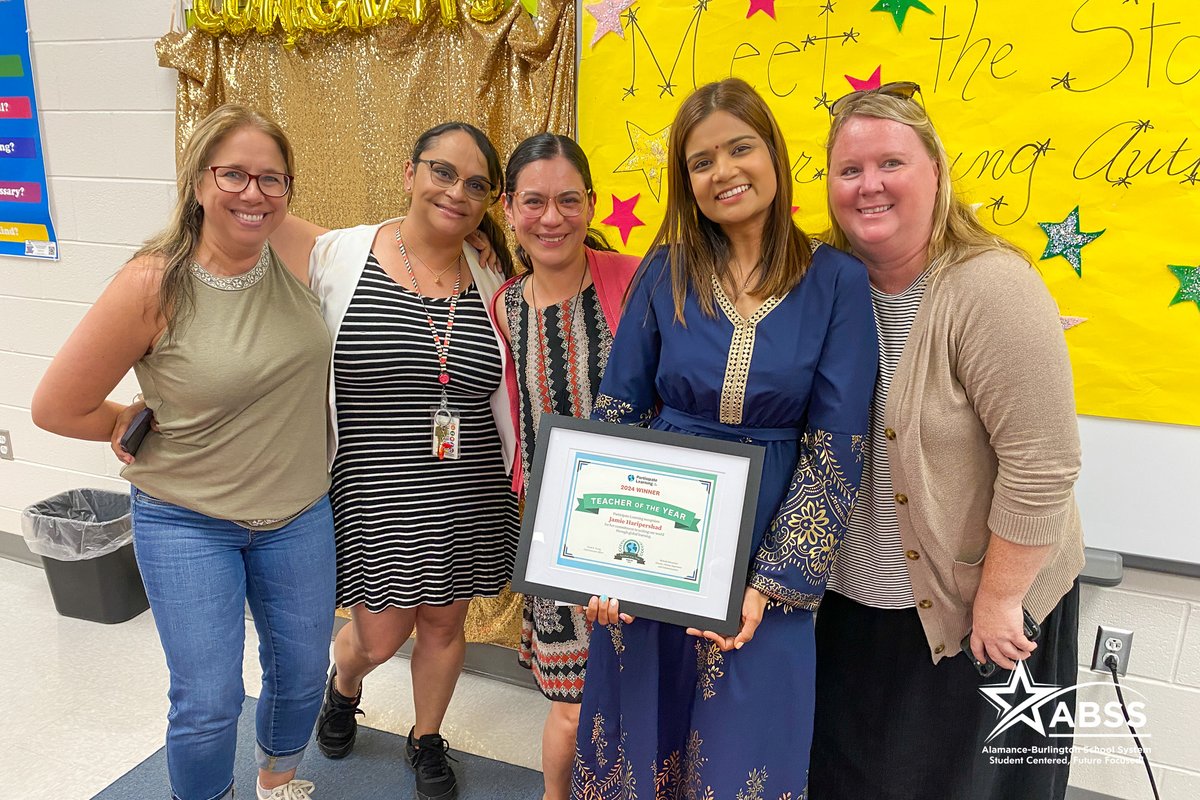Congratulations to Elon Elementary's Jamie Haripershad, the 2024 @ParticipateLrng Teacher of the Year! 🏆 She was surprised during a class party for her students' book on South Africa. A well-deserved honor! Join us in congratulating the inspirational Mrs. Haripershad. 👏
