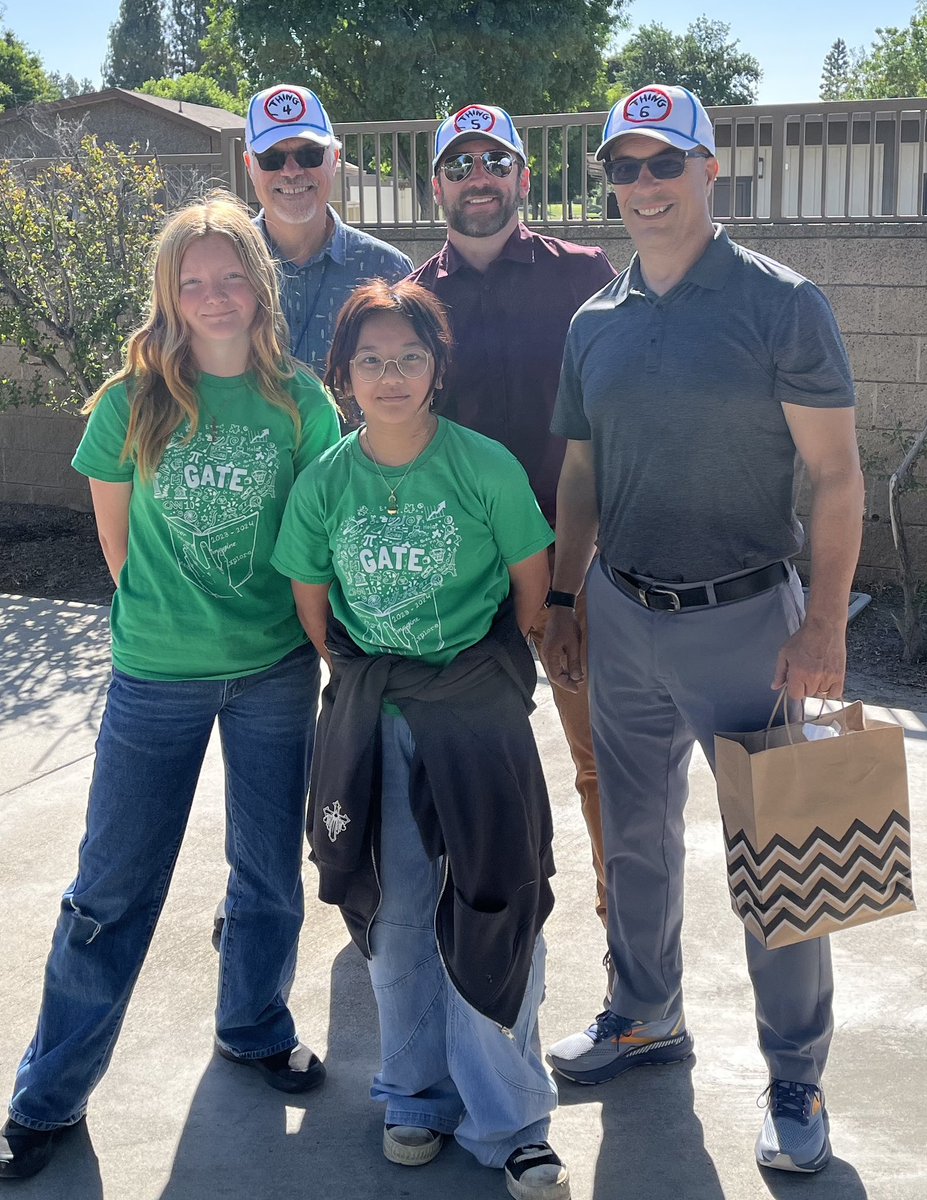 Thank you to Hart 6th grade GATE students, Emerson and Phong, for the creative hats 😂(Thing 4, Thing 5, Thing 6)
! <a href="/HartHawks/">Hart Elementary</a> <a href="/WeArePBV/">PBV</a>