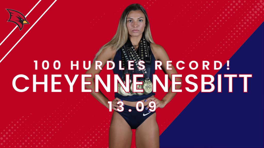 🚨NEW SCHOOL RECORD!🚨 SVSU Track & Field Multi-Athlete Cheyenne Nesbitt sets a new school record in the 100 Hurdles with a time of 13.09 on the first day of the NCAA DII Outdoor National Championships 🔥 #BeaksUp #GoCards