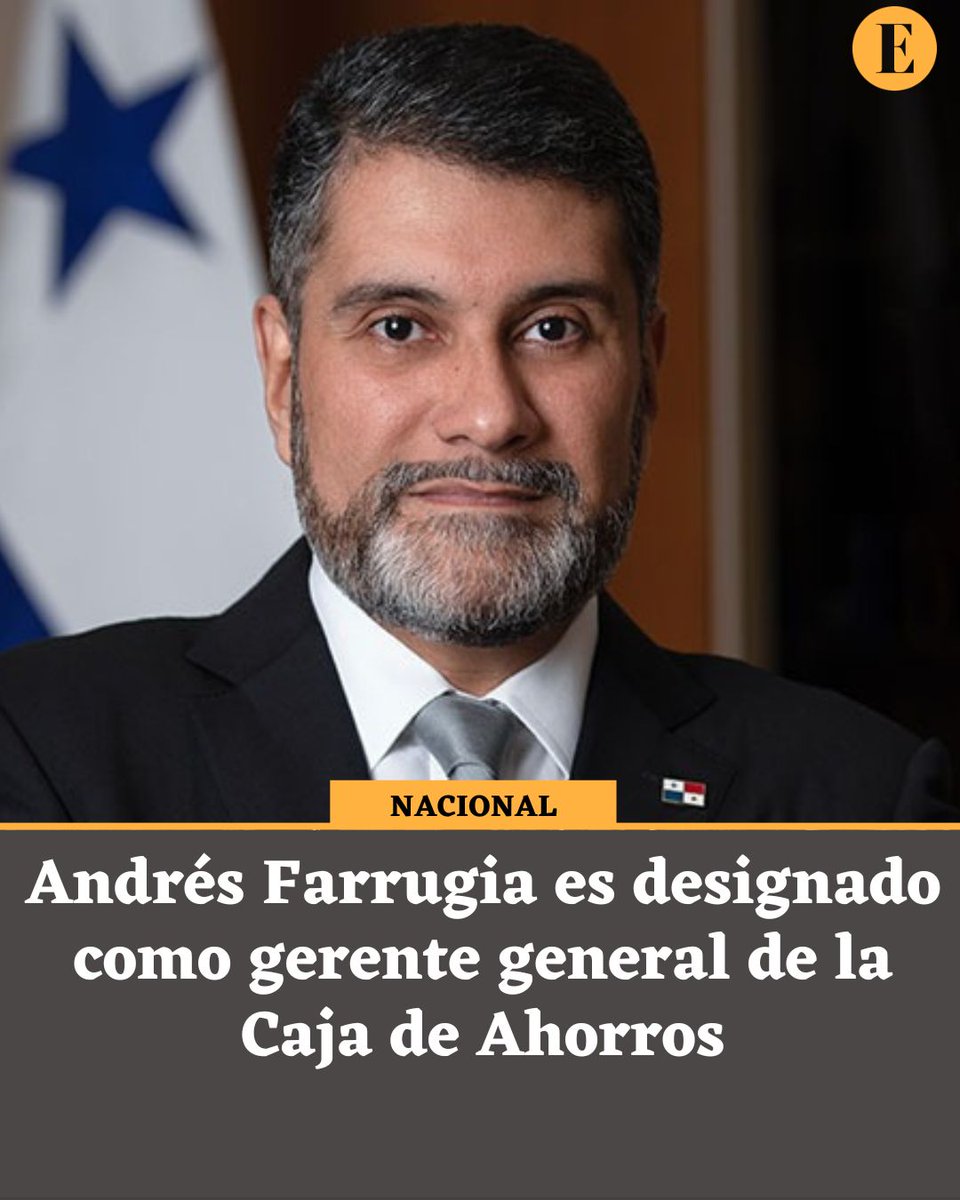 EstrellaOnline's tweet image. #Designación // El presidente electo, José Raúl Mulino @joseraulmulino, designó la tarde de este jueves 23 de mayo a Andrés Farrugia González, como gerente general de la Caja de Ahorros.