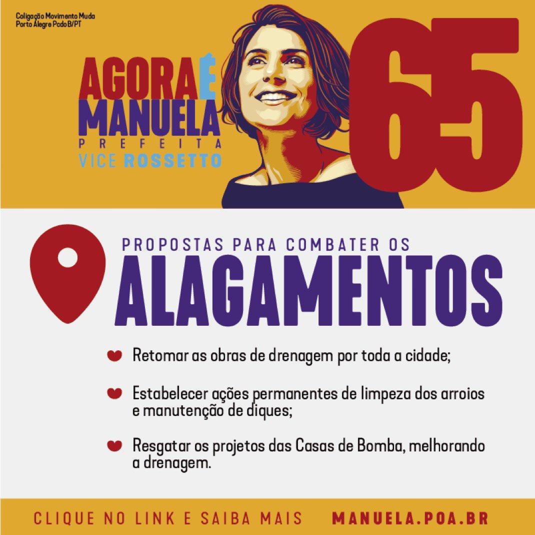 luizpersechini's tweet image. Pois eh né mas não dá pra eleger uma mulher do PC do B, pq né vamos virar comunistas! 

Propostas da Manuela pra prefeitura em 2020.