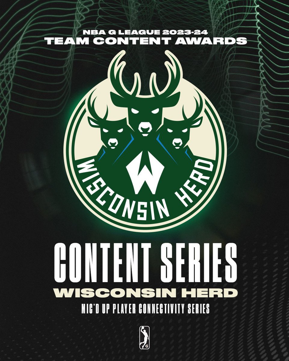 ARE YOU NOT ENTERTAINED⁉️ The Herd received the best Content Series award for the 2023-24 @nbagleague season 📸