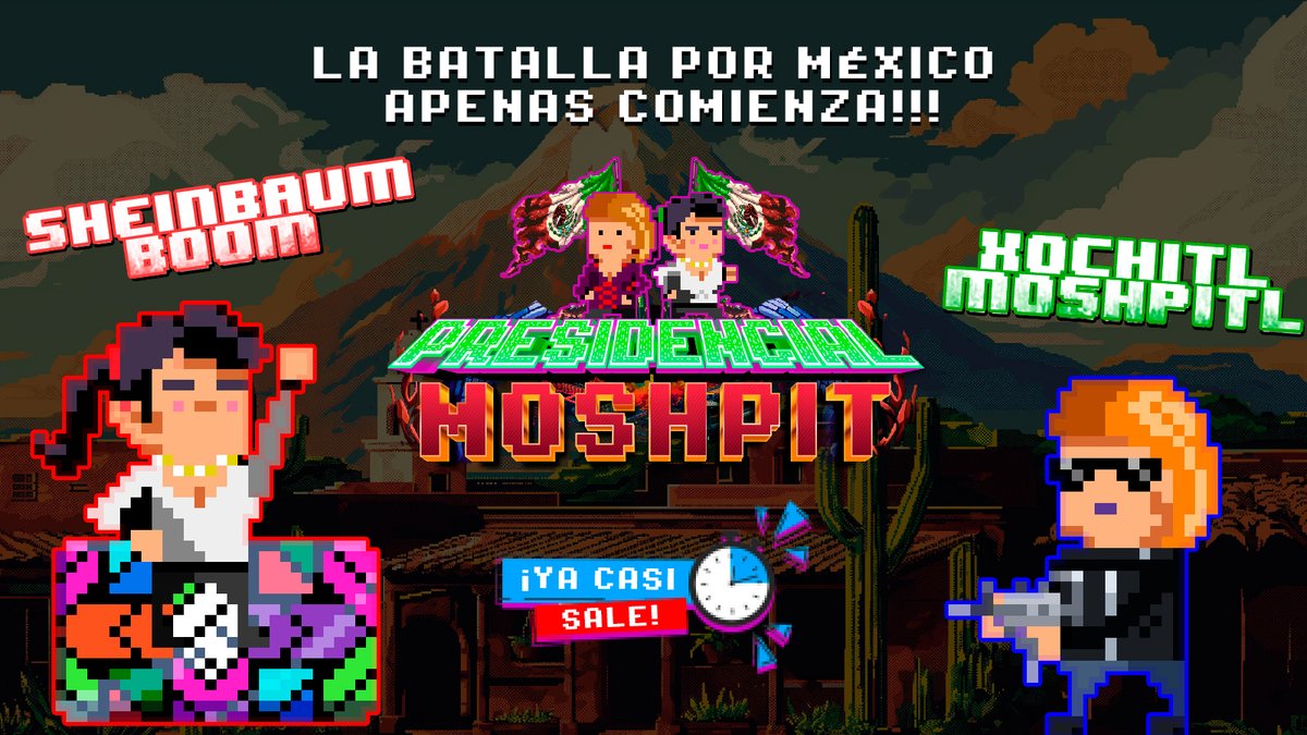 PolMoshpit's tweet photo. Muy pronto, la batalla por México estará en tus manos!!!

https://t.co/CgKP588k4h

 #DebateINE #EleccionesMéxico2024 #MexicoDespierta #Sheinbaum #Xochitl #Mainez #AMLO #moshpit #Batalla #Videojuego #viral #meme #gamingvideos https://t.co/RSCa26u4DC