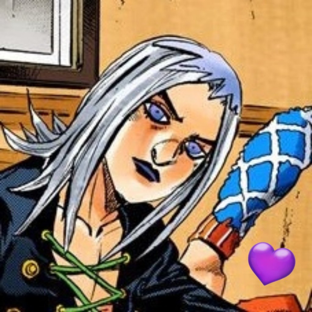 Thinking about abbacchio smiling i love him trust me hes smiling in the last one