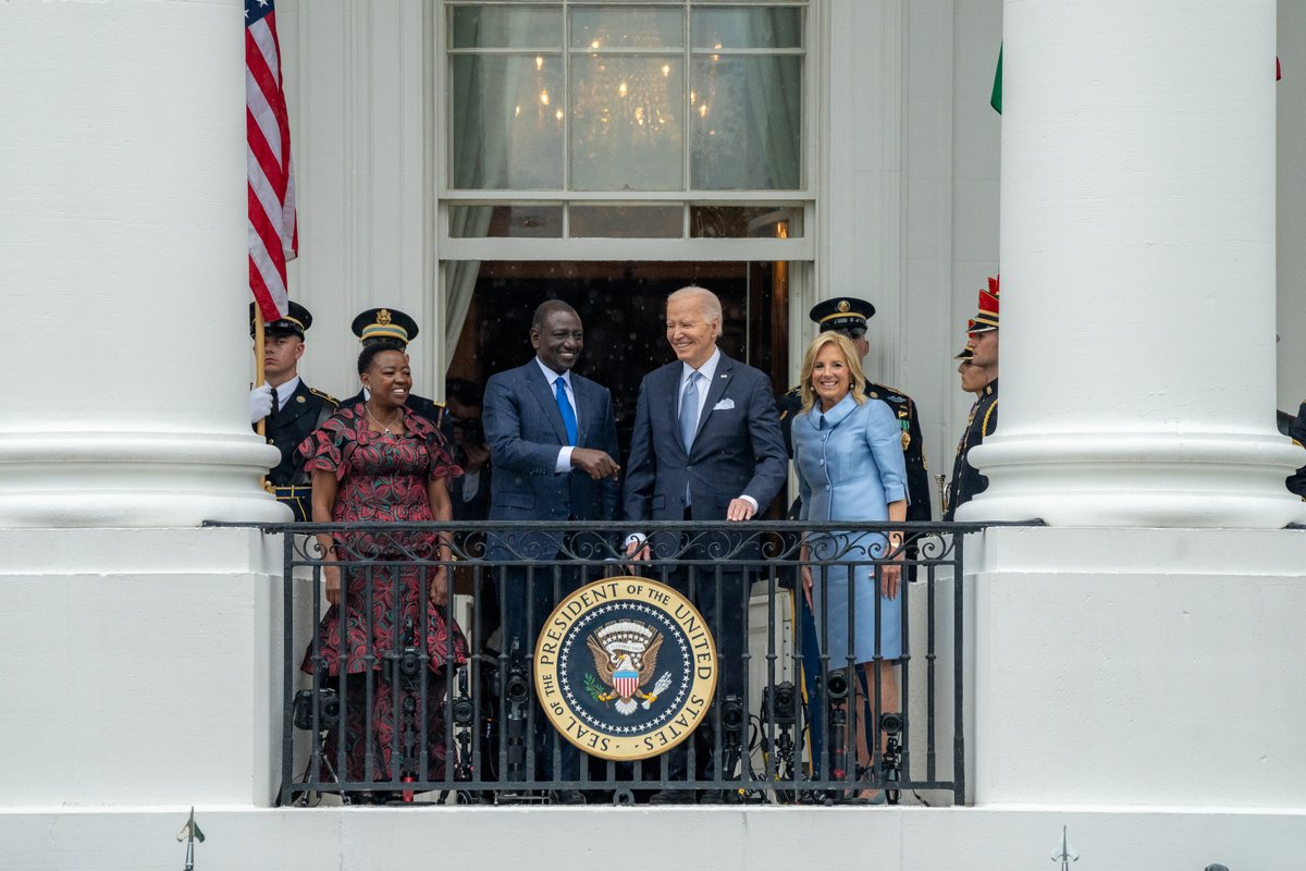 On behalf of myself and Jill, the Vice President and Second Gentleman, and the American people – It’s an honor to welcome President Ruto and First Lady Ruto to the White House to celebrate 60 years of partnership between Kenya and the United States.