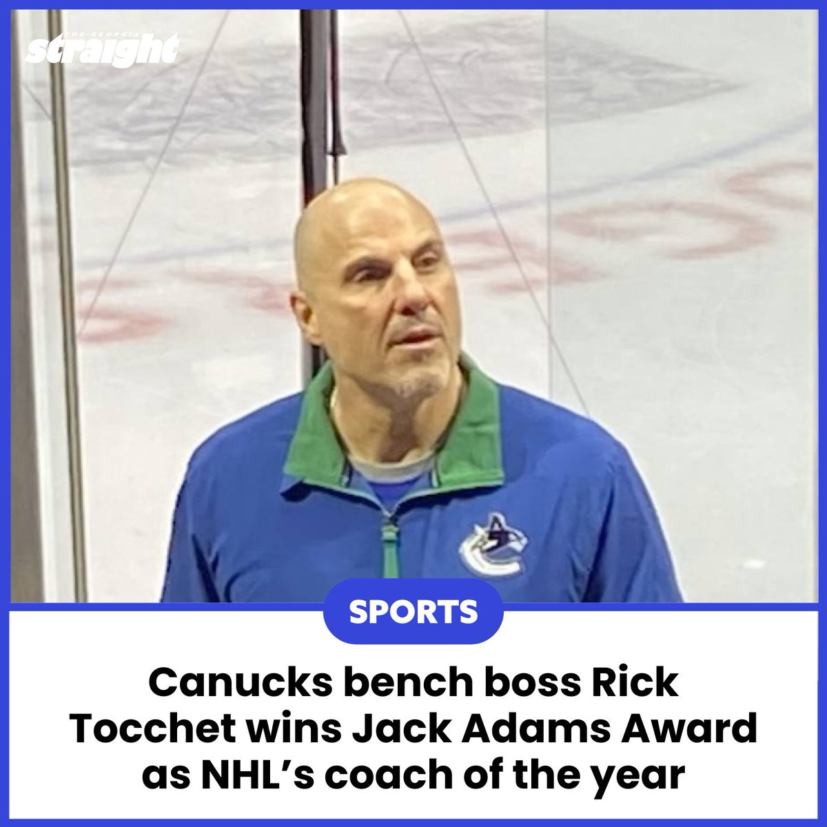 Rick Tocchet has become the third Vancouver coach in history to receive this award. What are your thoughts on how Tocchet led the Canucks this season? 👇 Read more: straight.com/city-culture/c…