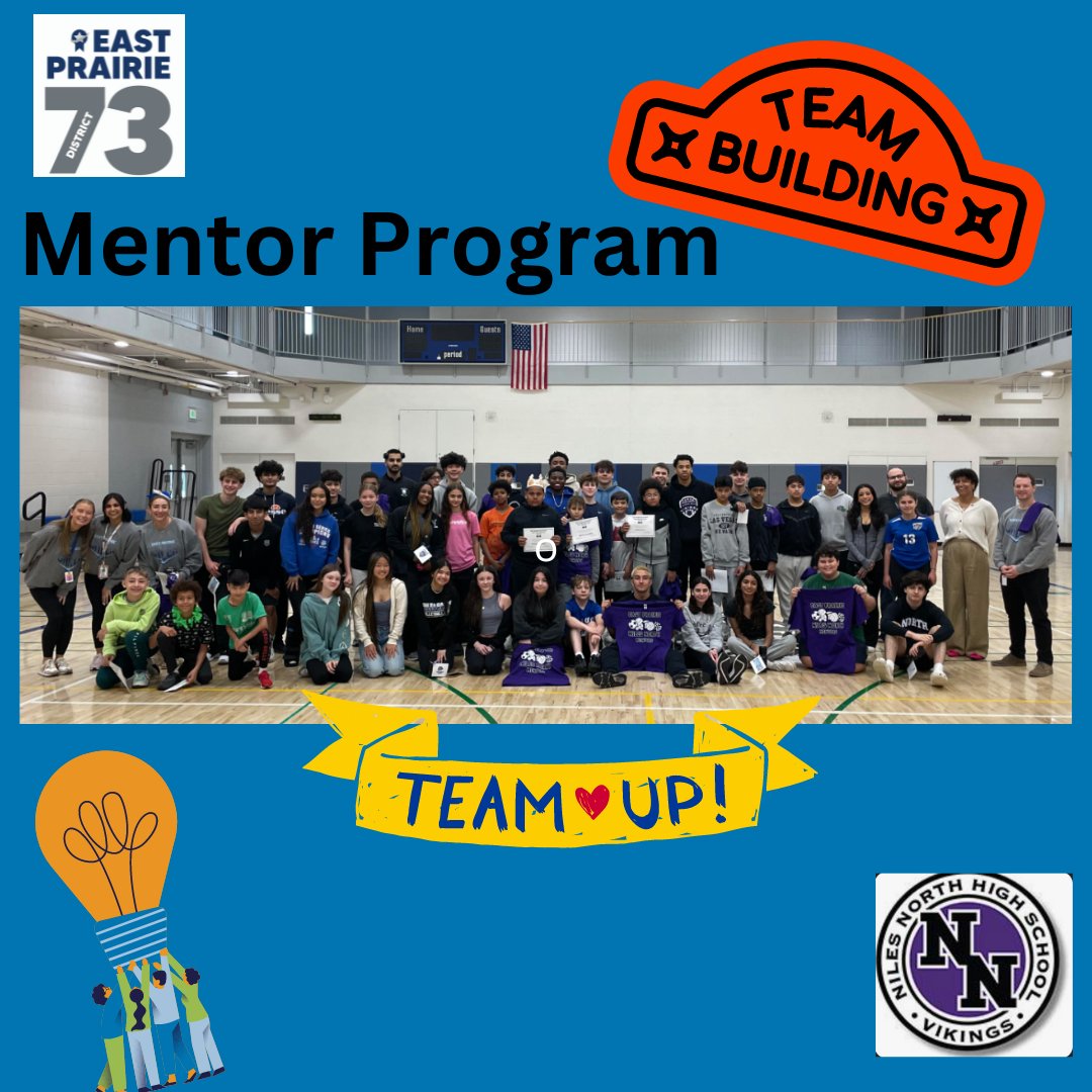EPSD73's tweet photo. Congratulations to the inaugural East Prairie-Niles North Mentor Class. Thank you to our middle-school EPS staff and the NNHS Staff for helping make this program so successful. https://t.co/cjoAZo0uRl