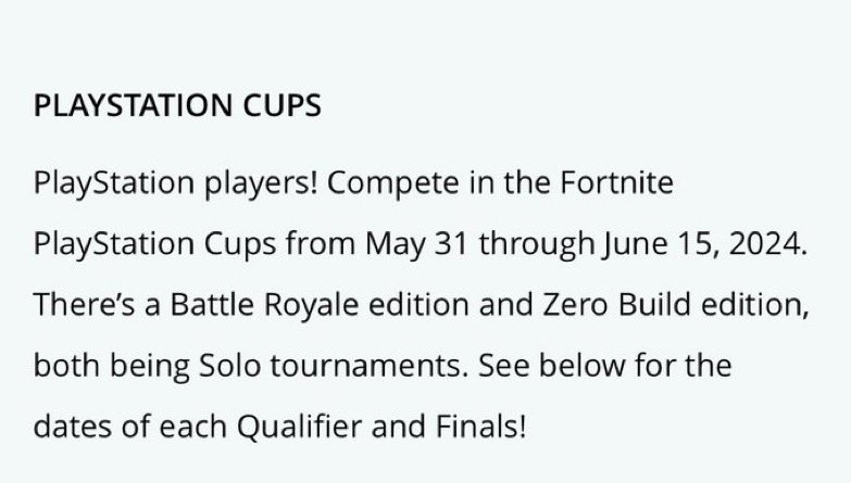 MrGrifs's tweet image. 🚨 PLAYSTATION CUP IN ONE WEEK 🚨

May 31st - June 15th. 
Build AND Zero Build. 

Tag your friends so they know ⬇️