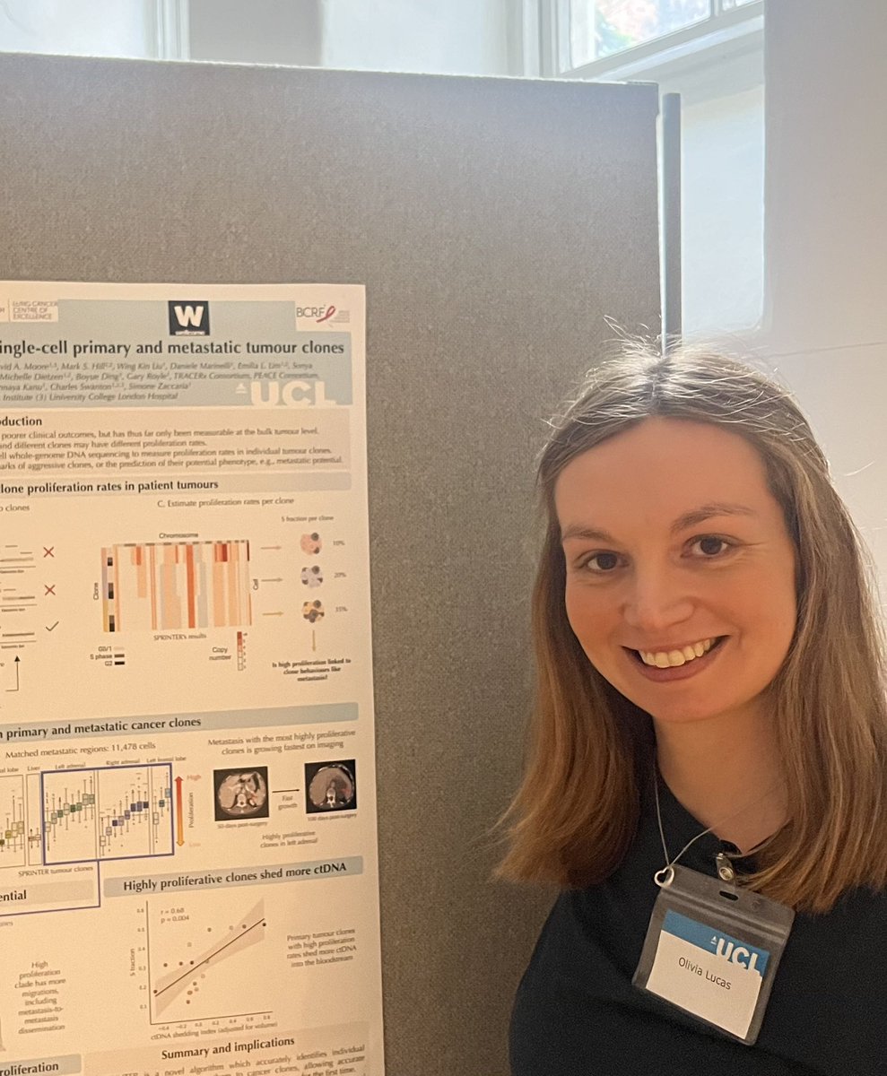 Thrilled to receive a clinical fellows poster prize today at the UCL Clinical Academics Trainee Symposium for our work on cancer clone proliferation &amp; its potential clinical relevance! Thanks <a href="/CharlesSwanton/">Charles Swanton</a> <a href="/ZaccaSimo/">Simone Zaccaria</a> <a href="/UCL_ACO/">UCL Academic Careers Office</a> <a href="/CR_UK/">Cancer Research UK</a> <a href="/wellcometrust/">Wellcome</a> <a href="/uclcancer/">UCL Cancer Institute</a> <a href="/BCRFcure/">The Breast Cancer Research Foundation</a> <a href="/TheCrick/">The Francis Crick Institute</a>