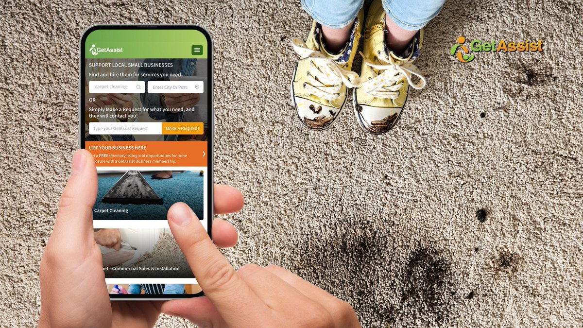 When an irresistible mud puddle tracks its way through your house, don't fret, just MAKE A FREE REQUEST on GetAssist for local #CarpetCleaning and #cleaningprofessionals will reply within minutes with quotes and availability!
app.getassist.com/v2/business-di…

#calgary #reddeer #york