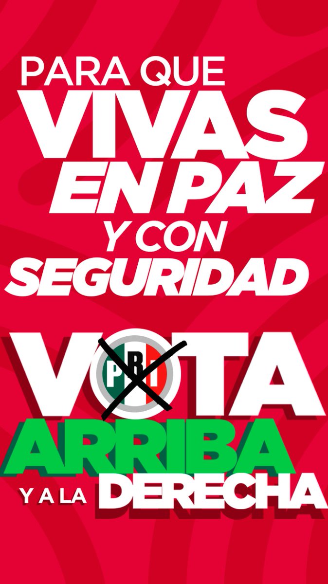 ONMPRI_Dgo's tweet photo. Los mexicanos y los duranguenses, merecemos vivir sin miedo y sin preocuparnos por la violencia que azota nuestras calles. 

Por eso, este 2 de junio #VotaPRI para que tengas un gobierno, congreso y senado que sí atienda este grave problema y construya la paz. 

 #AquíSomosPRI https://t.co/PWvhjXIoFv
