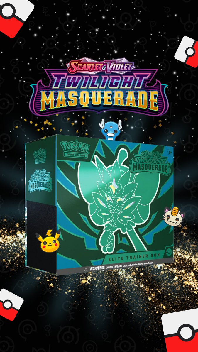 We're LIVE! Stay until the end when we're GIVING AWAY this #TwilightMasquerade Elite Trainer Box! 🤤
t.ly/zZIjd #PokemonTCG