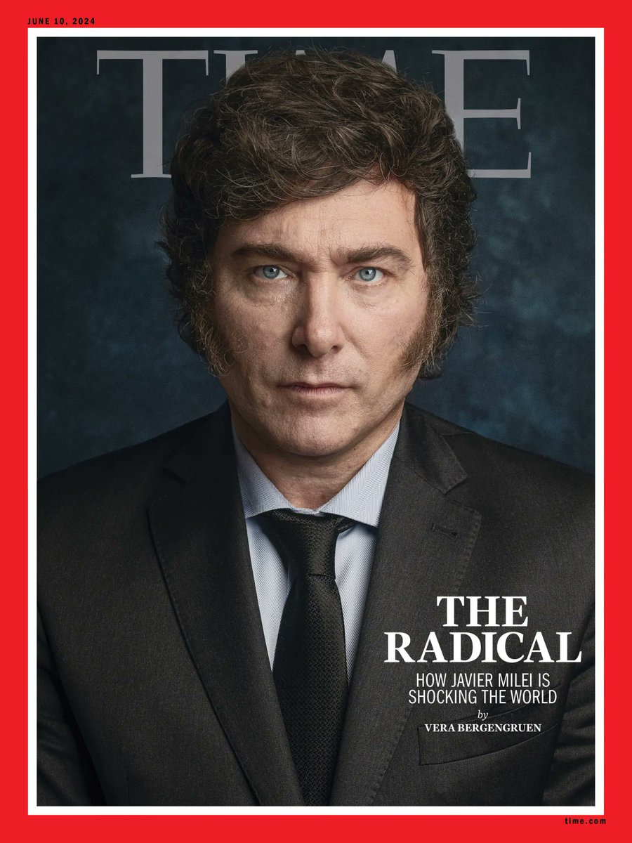 My latest cover story for TIME: Behind the scenes of Javier Milei's wild presidency, his 'shock therapy' to pull Argentina from the brink of economic collapse, his inner circle, and argentinos living with the consequences. Reporting from Buenos Aires time.com/6980600/javier…