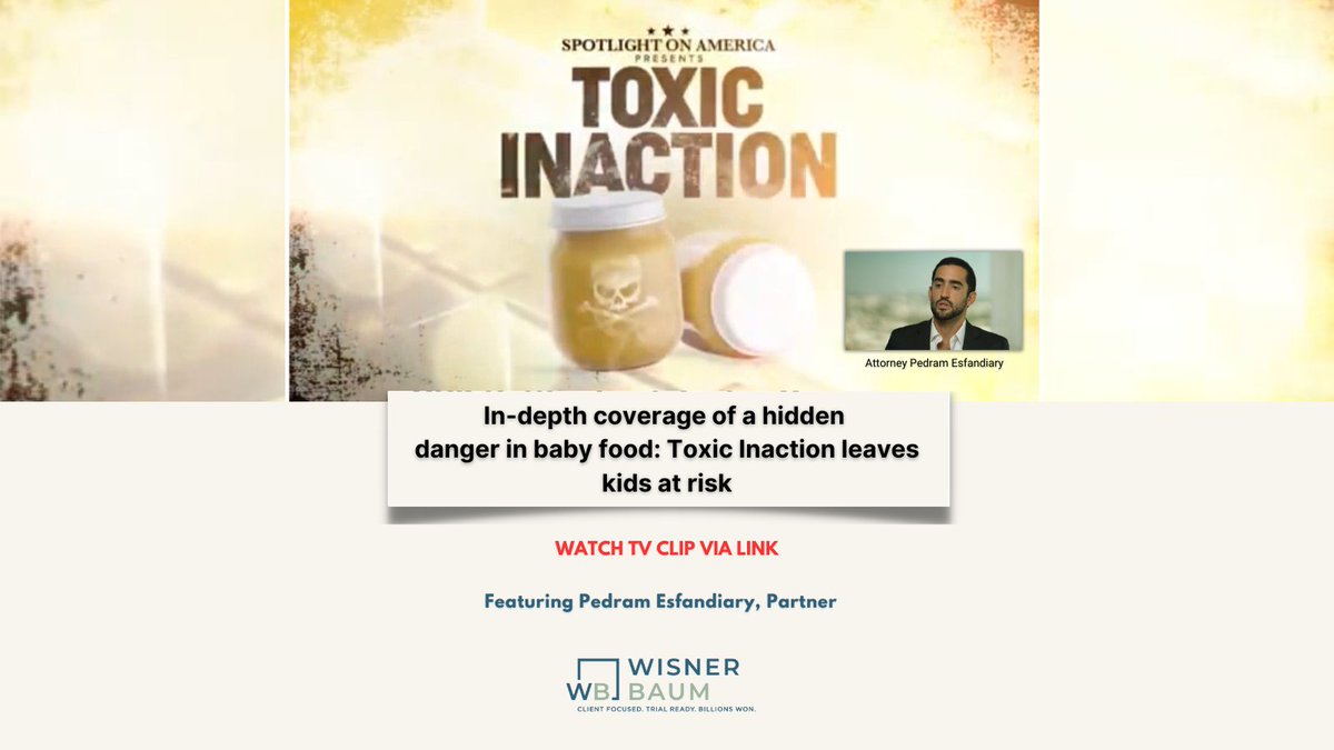 Pedram Esfandiary, an attorney representing thousands of families across the U.S., spoke with the Spotlight team about how heavy metals in baby food affect children. “Hundreds of families across the US are dealing with children who were poisoned by lead hiding in applesauce