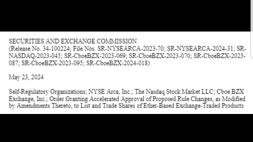 Cryptopia_News_'s tweet image. JUST NOW: SEC approves spot Ethereum ETFs.