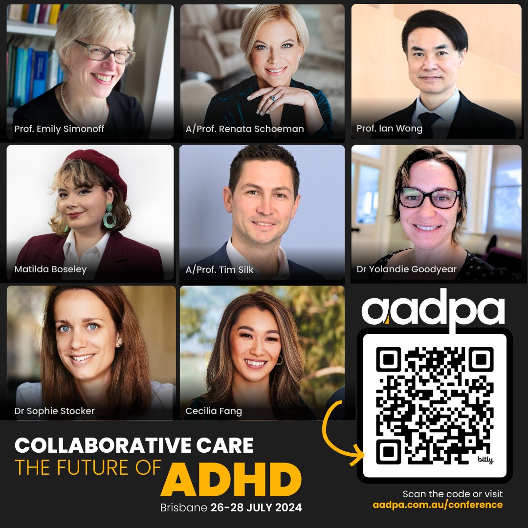 We're excited to introduce our speakers for this year's Conference. These renowned experts and advocates will share their groundbreaking research, personal experiences, and innovative strategies to help you better understand, treat and manage ADHD.
Register now with QR code