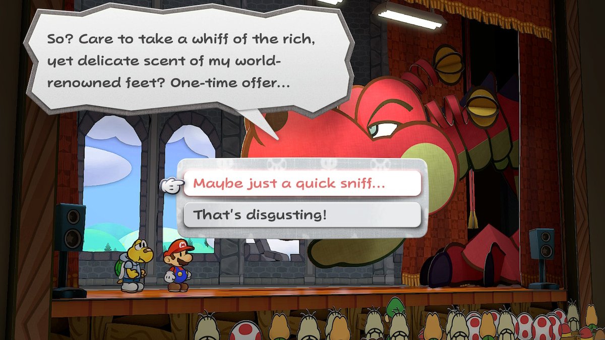 This joke has only gotten funnier with time.  #PaperMario #PaperMarioTheThousandYearDoor #NintendoSwitch