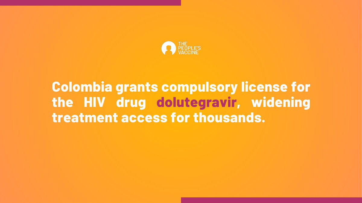 Colombia takes a significant step towards improving HIV treatment accessibility by issuing a compulsory license for the HIV drug dolutegravir. This move will open doors for safer and better treatment for thousands, including migrants. Read here: peoplesdispatch.org/2024/04/26/col…
