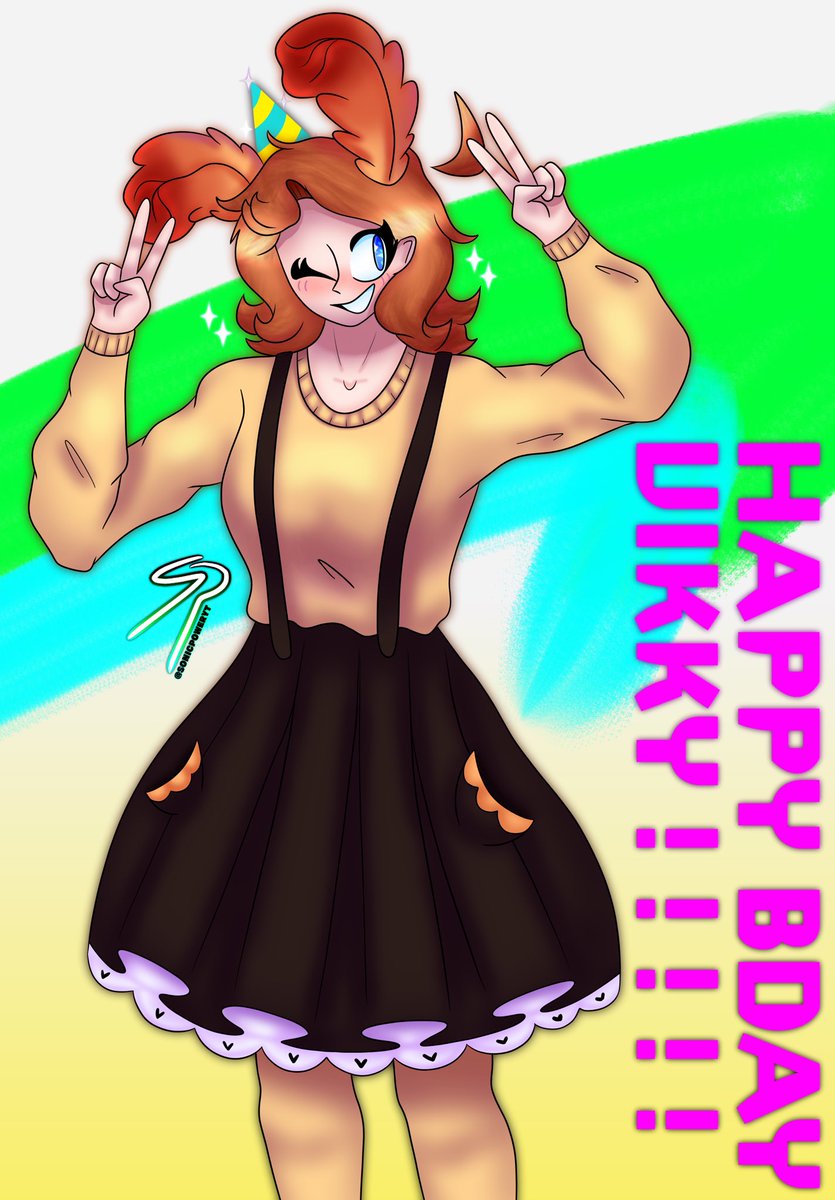 HAPPPYYY BIRTHDAYY TO THE SLUGGGG (awkwardly invites you to play minecraft) #sonicpowerart #artistontwitter #twitterart #art #digitalart #commissionsopen #artistonx @VikkyVixie