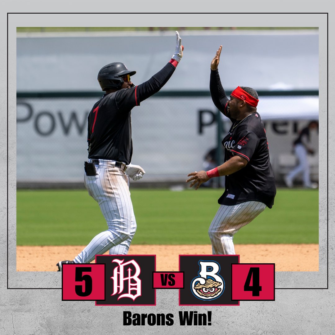 We just like to keep things interesting 🤨 Barons win in the 10th! #bhambarons