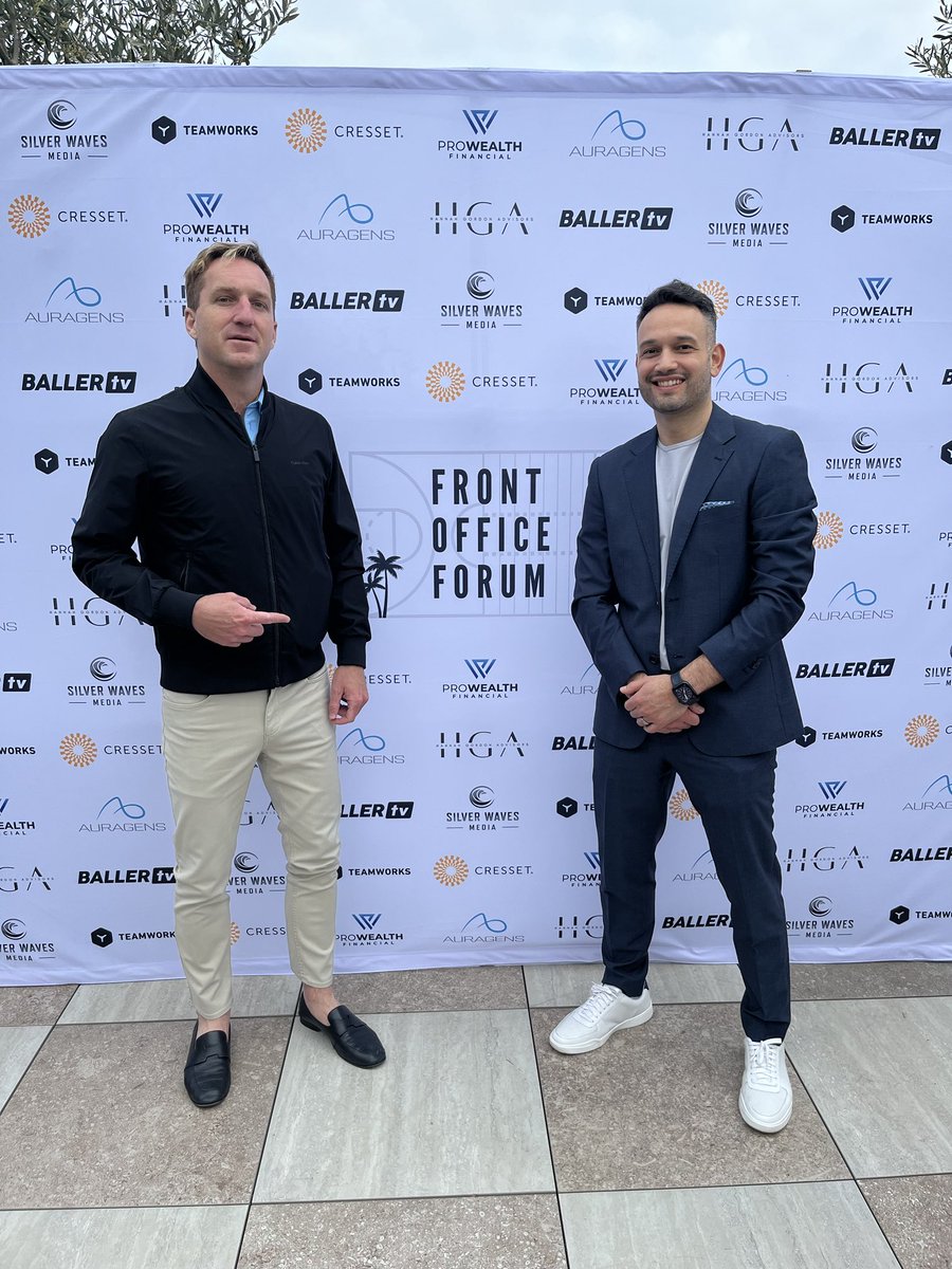 Silver Waves Media is proud to be a sponsor of the Front Office Forum with NBA and NFL executives. Incredible lineup of speakers with some of best and brightest minds in Sports. Outstanding event by Coach Ludwig Santa Clara and Josh Willliams San Francisco 49ers.