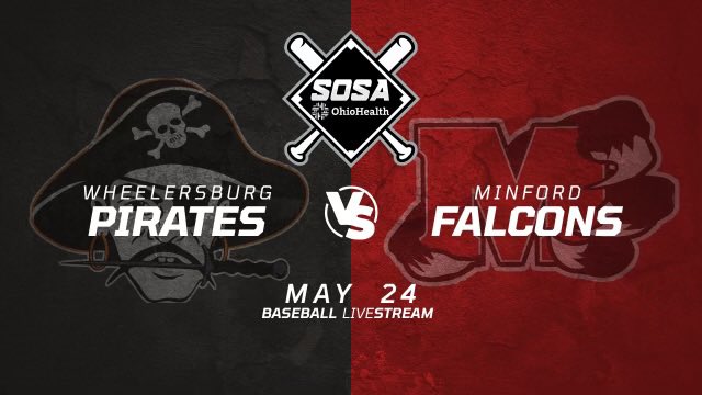 Southern Ohio Sports Authority (@sosaohio) on Twitter photo ⚾️ LIVESTREAM 🚨: Join us Friday evening from VA Memorial Stadium as <a href="/PirateBSB/">Wheelersburg Baseball</a> meets with <a href="/HighMinford/">Minford High School Baseball ⚾️</a> in a Division III District Final.
<a href="/unclequis/">Dewey Dailey</a> and <a href="/SVCsportszone/">SVCsportszone.com</a> have the live call. You can also watch at SOSAOhio.com. ⚾️ LIVESTREAM 🚨: Join us Friday evening from VA Memorial Stadium as <a href="/PirateBSB/">Wheelersburg Baseball</a> meets with <a href="/HighMinford/">Minford High School Baseball ⚾️</a> in a Division III District Final.
<a href="/unclequis/">Dewey Dailey</a> and <a href="/SVCsportszone/">SVCsportszone.com</a> have the live call. You can also watch at SOSAOhio.com.