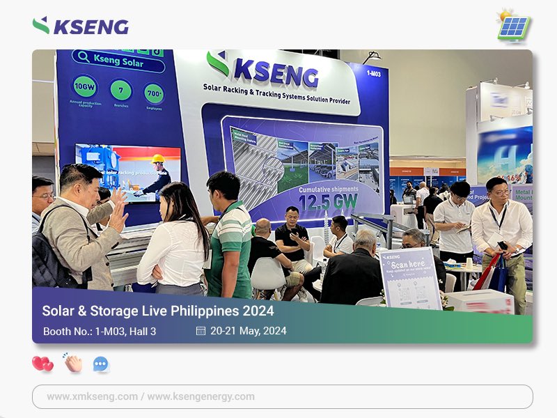 KsengSolar's tweet image. 🌍#KsengGlobalExpo Thank you all for visiting us at Solar &amp;amp; Storage Live Philippines 2024! Our solar mounting system was a hit, and we were thrilled by everyone’s enthusiasm. We can’t wait to see you again next time!
#Solar #Solarrack #Solarmount #Renewables