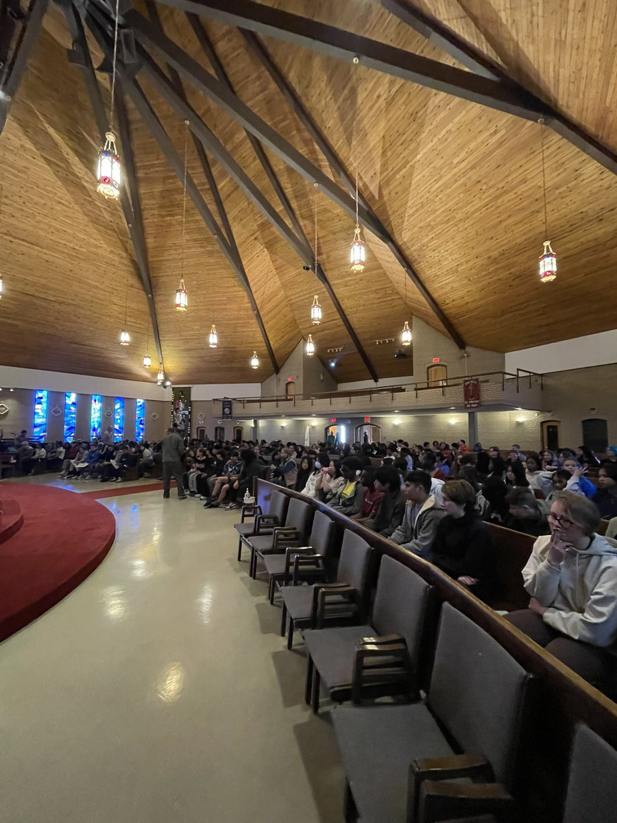 Beautiful Marian Mass today at Corpus Christi Church!