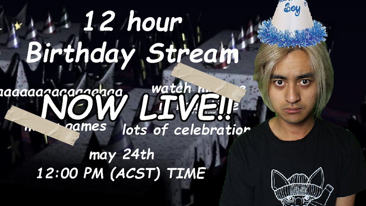 [ LIVE ] 12 HOUR BIRTHDAY STREAM
We are now LIVE
link: ↓↓↓