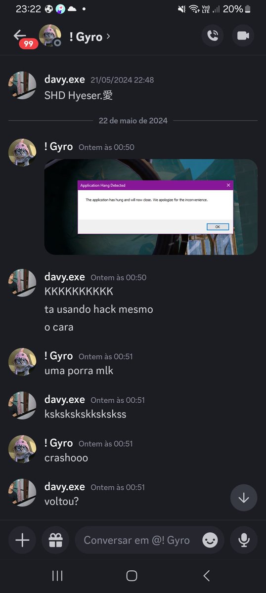 hyeserrr's tweet photo. @TheFeloz Eu que tava jogando com ele , enfim , tenho nada haver ✔️ https://t.co/LQWEOTYDh1