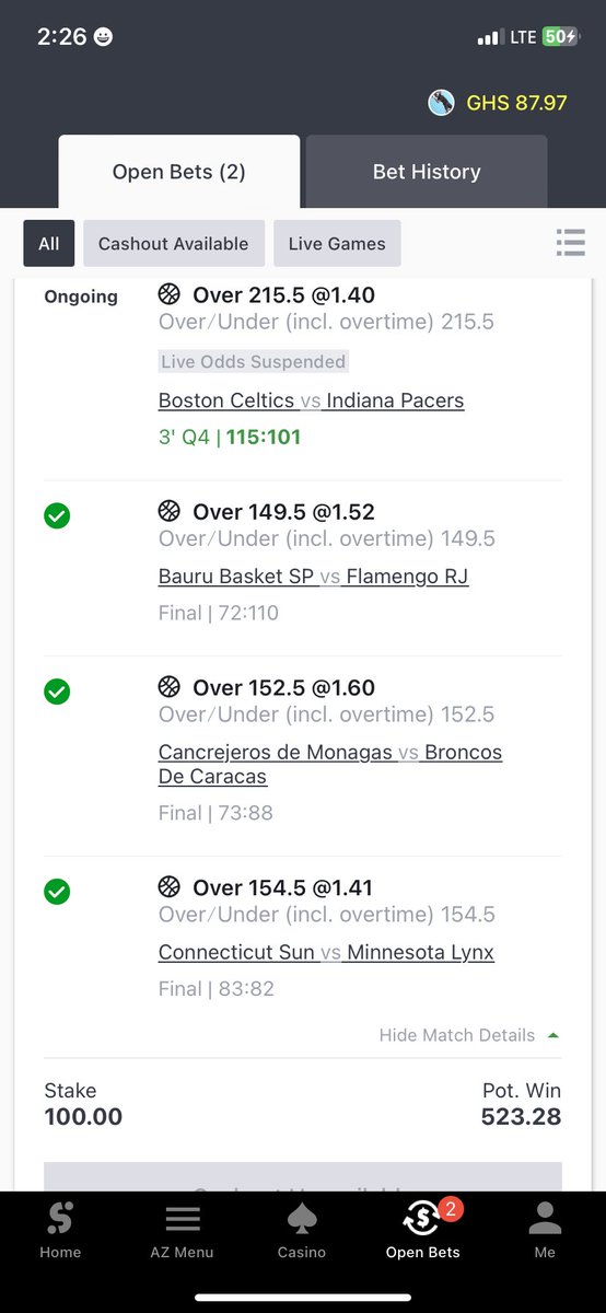 Personal Basketball 5 odds boooommm🎉🎉🎉✅✅✅