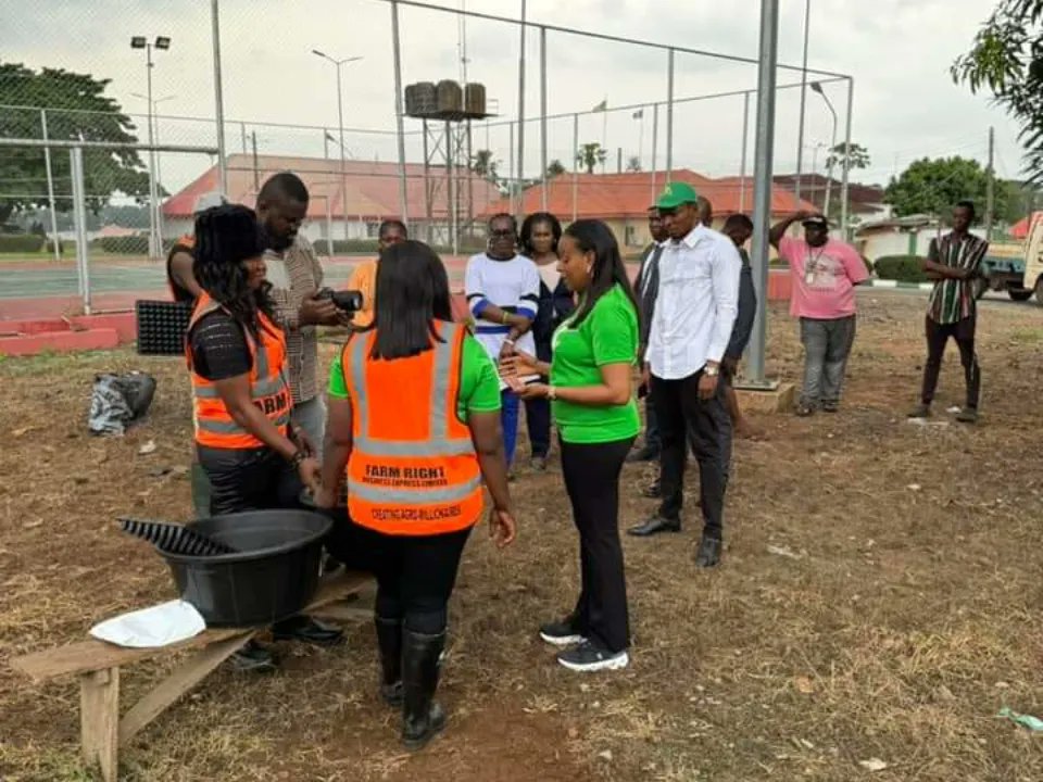 🌱 Mrs. Soludo unveils "Healthy Living Exhibition Garden" in Awka! 🌿 This groundbreaking initiative aims to revolutionize agriculture by promoting organic &amp; regenerative farming practices.