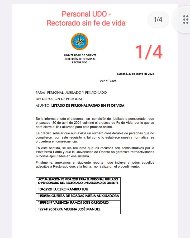 Dir. de Personal UDO tweet media