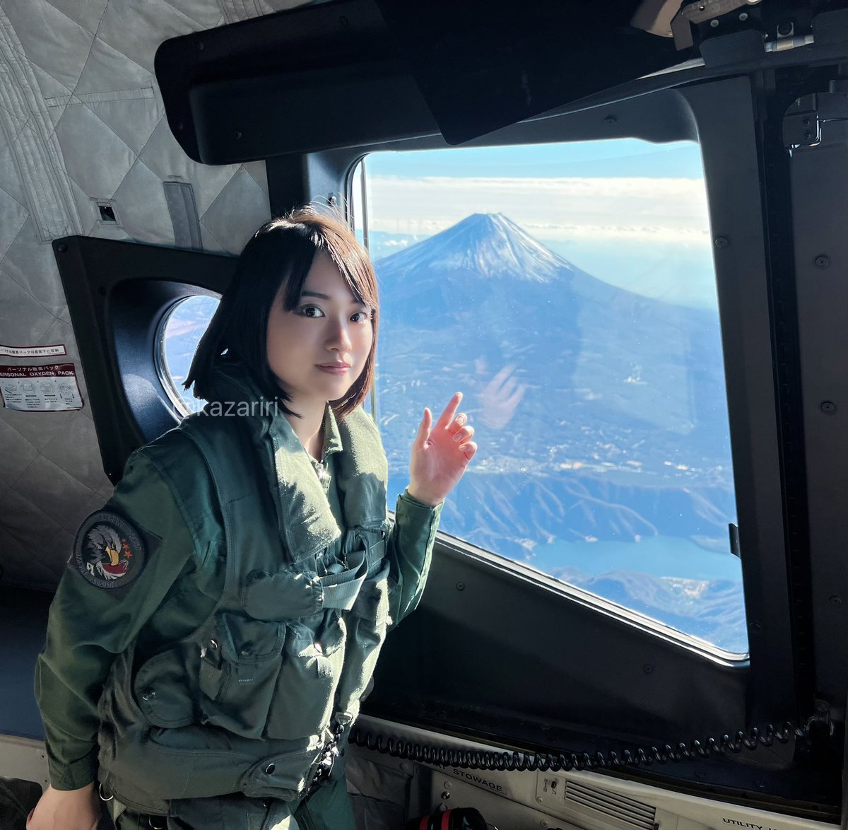 富士山と🗻P-1にて…☺️ #海上自衛隊