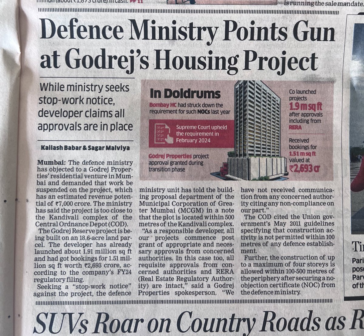 RISK is what you DONT see . 

#GodrejProperties 

NOT invested . No Recommendation 🙏

Cc: @VishalBhargava5