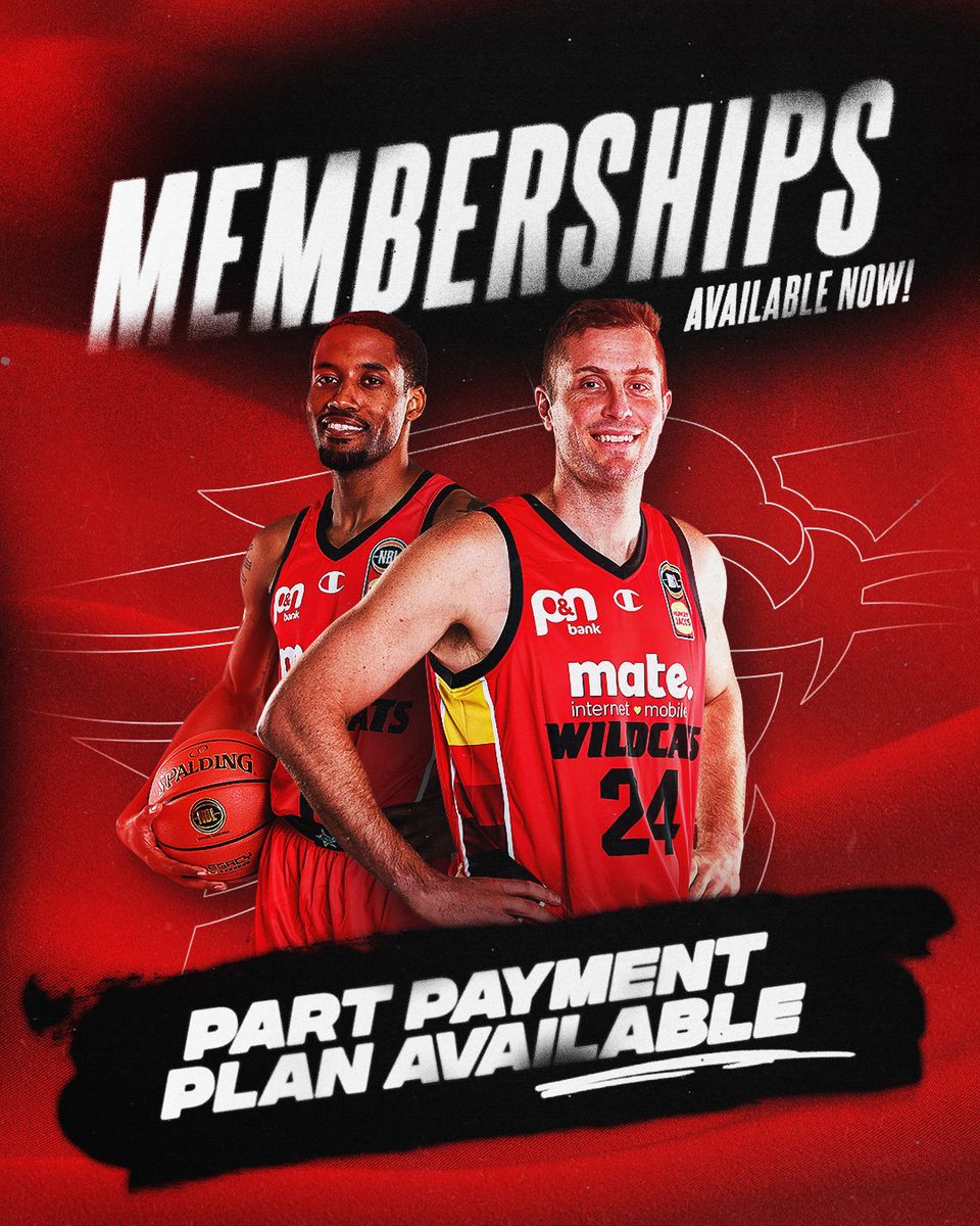 Memberships on sale now with 2, 4 or 7 game flexi options available. 👀 Visit wildcats.memberlink.net.au to secure yours today. Let’s paint the city red! ❤️