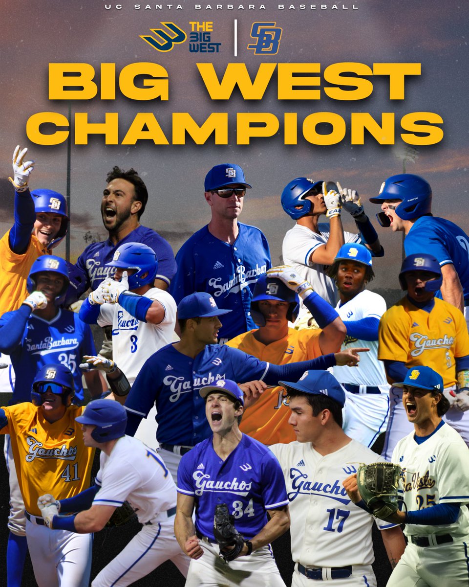 𝐘𝐎𝐔𝐑 𝟐𝟎𝟐𝟒 𝐁𝐈𝐆 𝐖𝐄𝐒𝐓 𝐂𝐇𝐀𝐌𝐏𝐈𝐎𝐍𝐒 🏆 Today’s win over UCR clinches the outright Big West title for Santa Barbara, marking their third conference title within the last five seasons! #BIGWESTCHAMPION5 | #GoChos