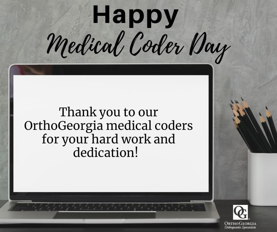 orthogeorgia's tweet image. It&apos;s National Medical Coder Day! You play a vital role in understanding diagnoses, procedures, and equipment, ensuring information in our patient records is accurate. We appreciate you. 
orthoga.org

#medicalcoder #medicalcodersday2024 #orthopedics