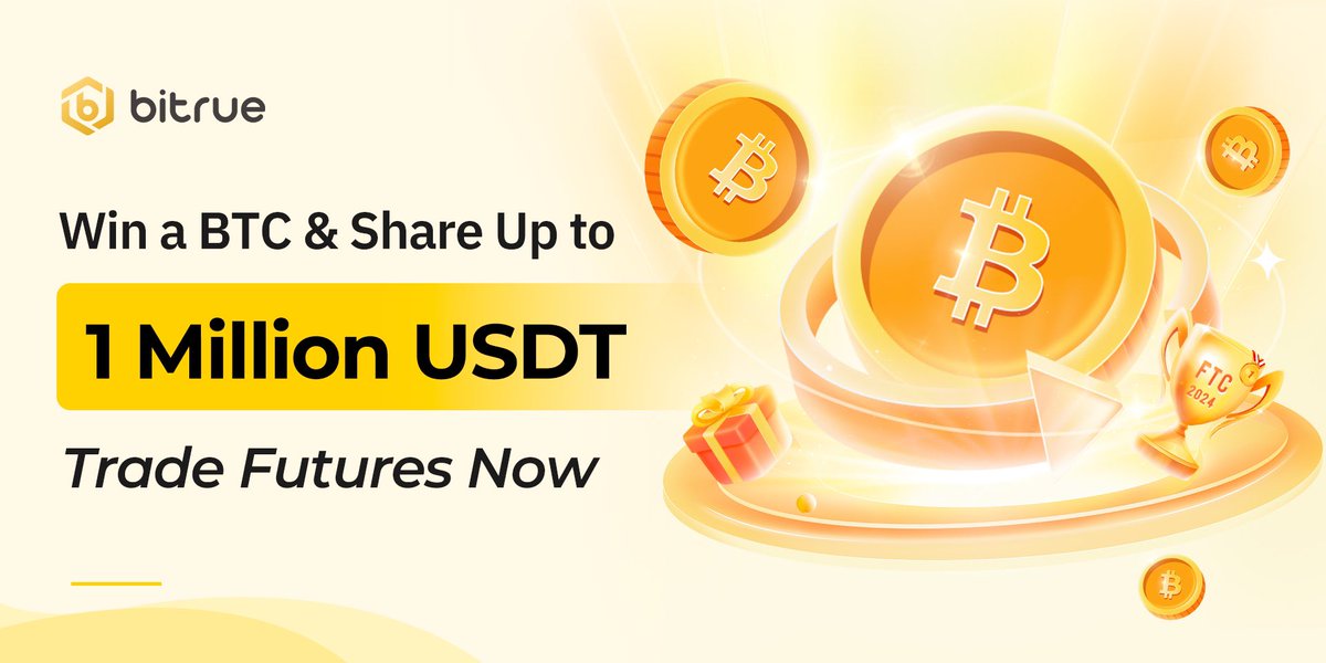 ⏰ 5 days left to join #Bitrue Futures Trading Competition! 🎁 Trade futures on #Bitrue, including $XRP, $BTC and $ETH and share from a million-dollar prize pool! 💎 Draw to win 100% guaranteed rewards including BTC! 👉 Join now: bitrue.com/Futures-Tradin…