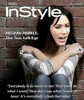 #MeghanMarkle #CryingInStyle #Parody #OneTearLeftEye