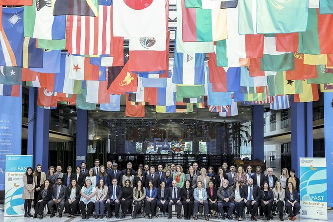 How can we unlock more #climatefinance for agrifood systems & ensure sustainable food biodiversity? Collective challenges require collective solutions💡 #FASTPartnership members met at @FAO to find solutions resulting in concrete results 🔗ow.ly/tl6X50Q2zsn @FAOclimate