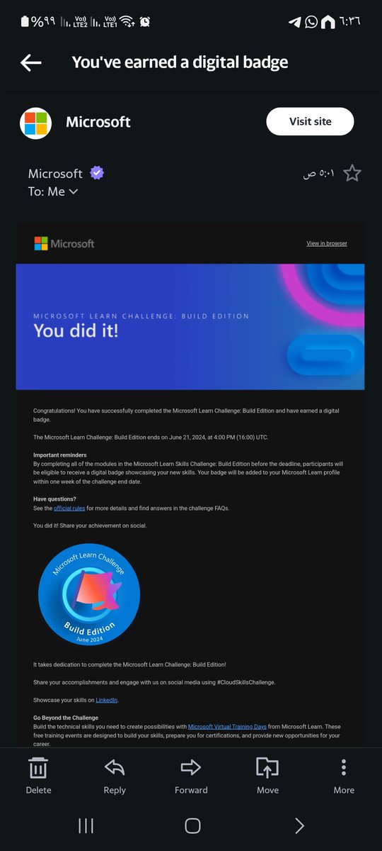 تم الانتهاء من التحديات شكرا <a href="/Microsoft/">Microsoft</a>  <a href="/MicrosoftTeams/">Microsoft Teams</a> <a href="/msdev/">Microsoft Developer</a>