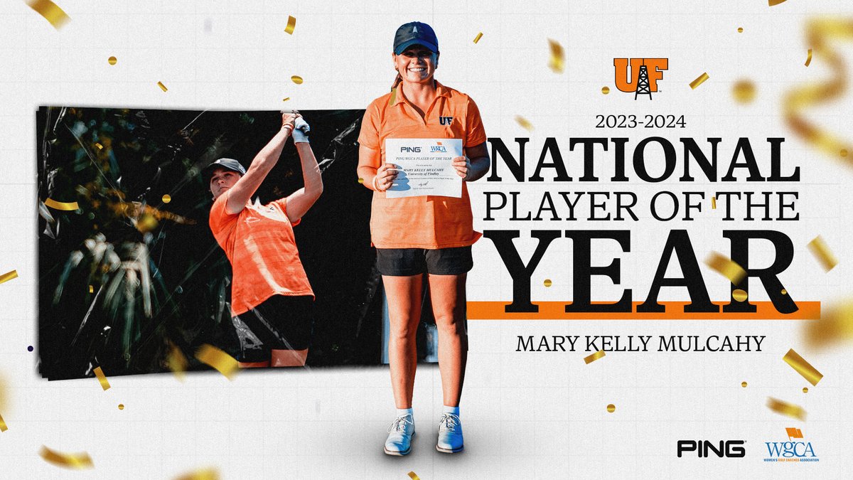 𝐍𝐀𝐓𝐈𝐎𝐍𝐀𝐋 𝐏𝐋𝐀𝐘𝐄𝐑 𝐎𝐅 𝐓𝐇𝐄 𝐘𝐄𝐀𝐑 Mary Kelly Mulcahy has put together a historic season on the golf course, winning seven events, the most in the country. Today, she was honored as the top talent in Division II, earning Player of the Year honors from @WGCAGOLF