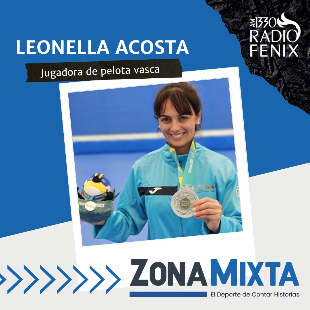 zonamixta_uy's tweet photo. El miércoles recibimos a Leonella Acosta, jugadora uruguaya de pelota vasca que se encuentra en preparación para el próximo mundial de la disciplina.
La entrevista completa la escuchan en https://t.co/sNAiMDXGGX o en nuestro Spotify 👇🏽
🔗 https://t.co/PRSJ9Th4tz https://t.co/ycxJz67g7M