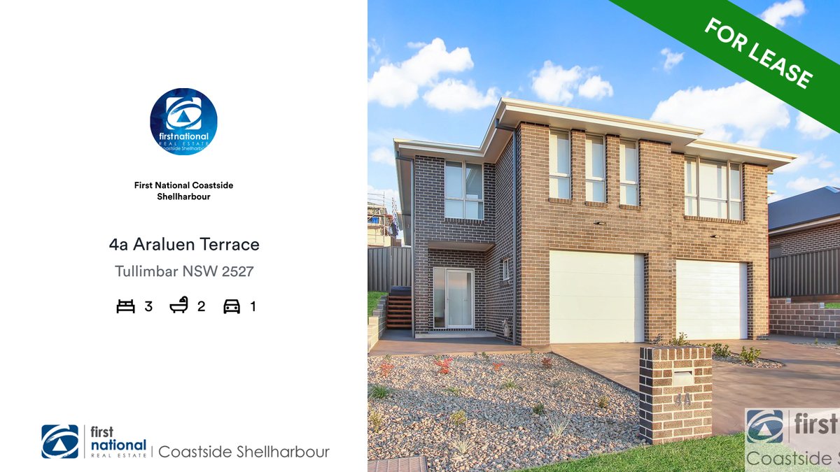 🛌 3 🛀 2 🚘 1
📍 4a Araluen Terrace, Tullimbar, NSW, 2527

Our latest available rental on RateMyAgent

rma.reviews/6k6ln7nou4zx

...
#ratemyagent #realestate #First_National_Coastside_Shellharbour