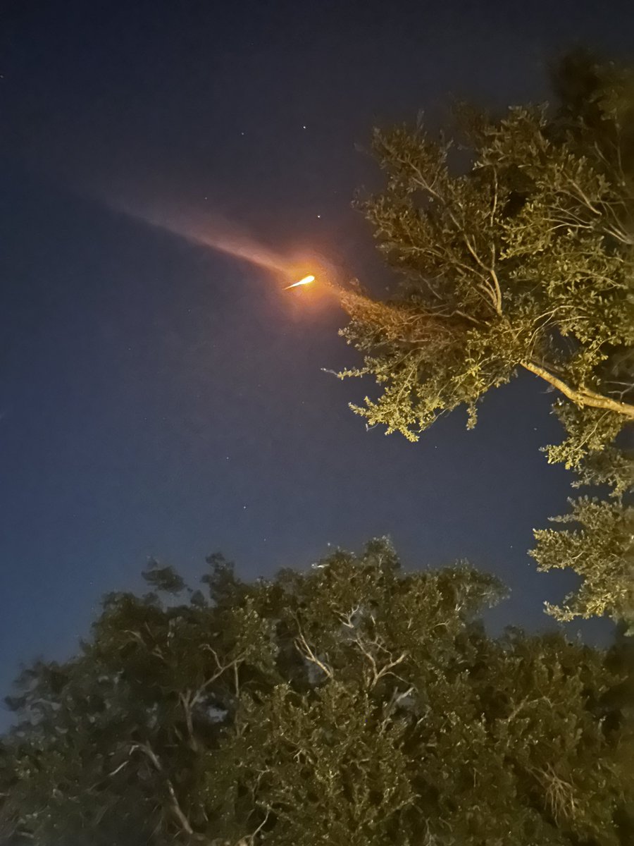 Rocket launch from the Cape just now…