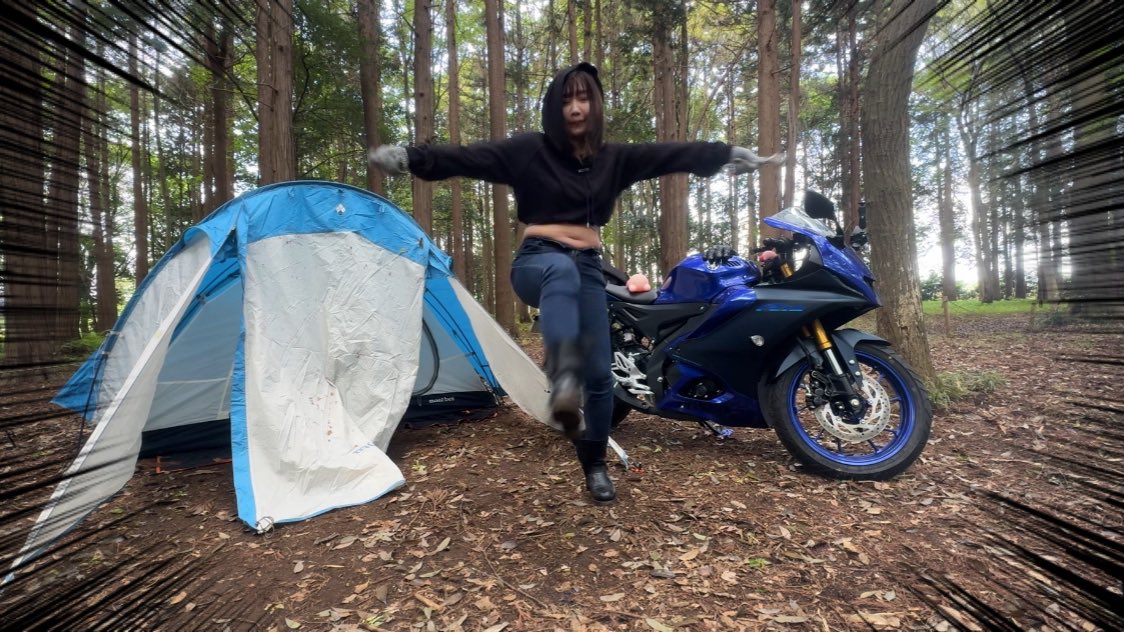 今夜20時にYouTube公開予定です🏕️！！
#キャンプツーリング #YZFR15